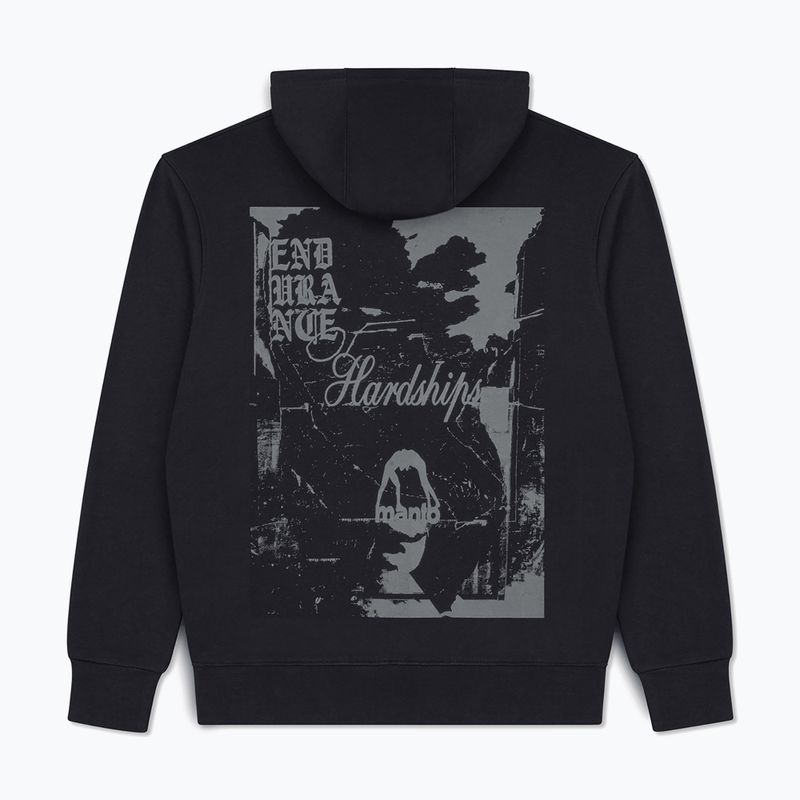 Pánska mikina MANTO Resolve Hoody black 2
