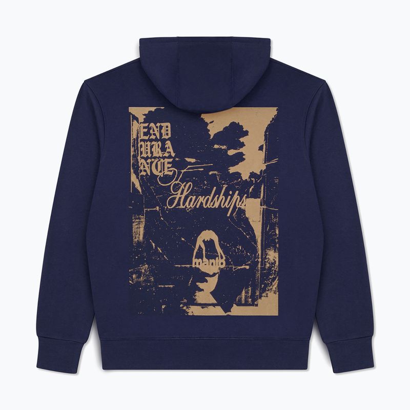 Pánska mikina MANTO Resolve Hoody dark blue 2