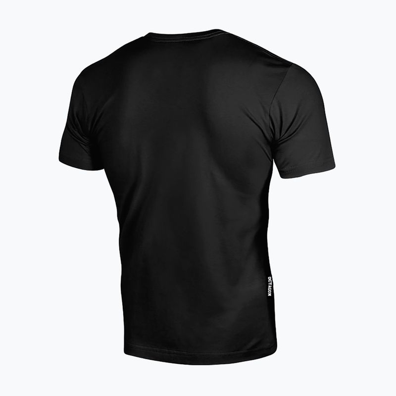 Pánske tričko Octagon Small Logo black/grey 2