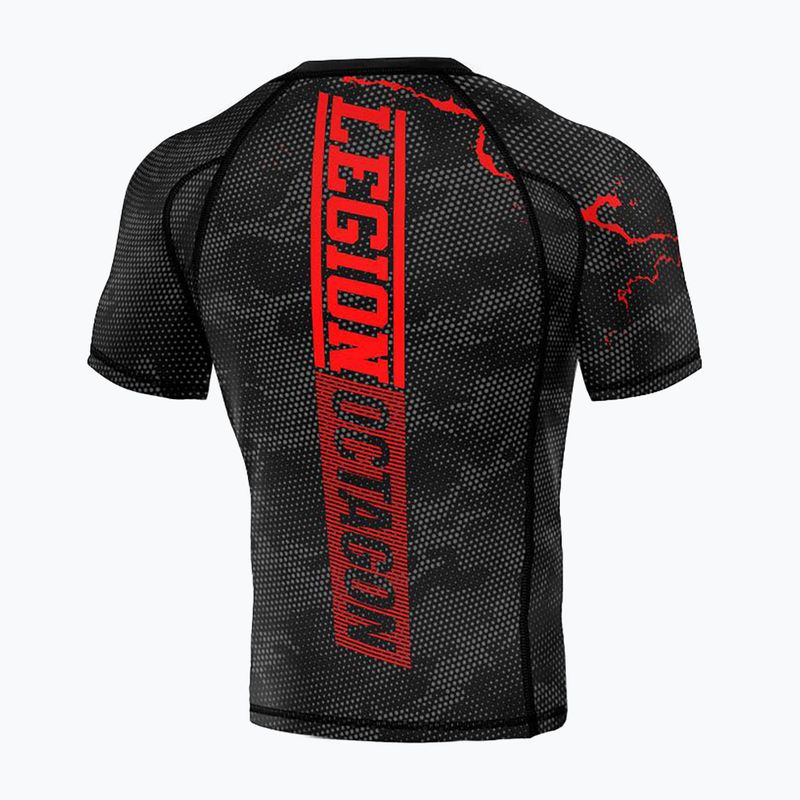 Pánsky rashguard Octagon Legion Premium marble/camo red 2