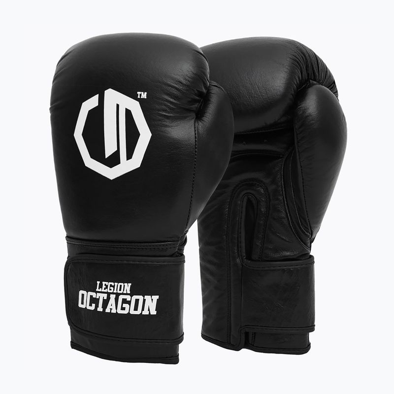Boxerské rukavice Octagon Legion Authority black/white 2