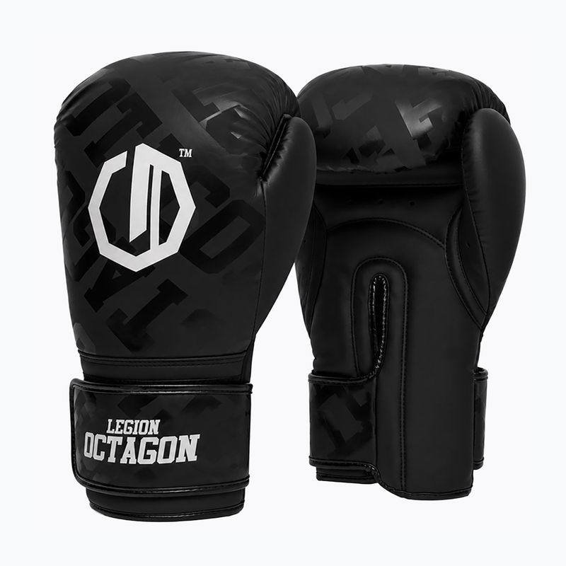 Boxerské rukavice Octagon Legion Eclipse black/silver 2