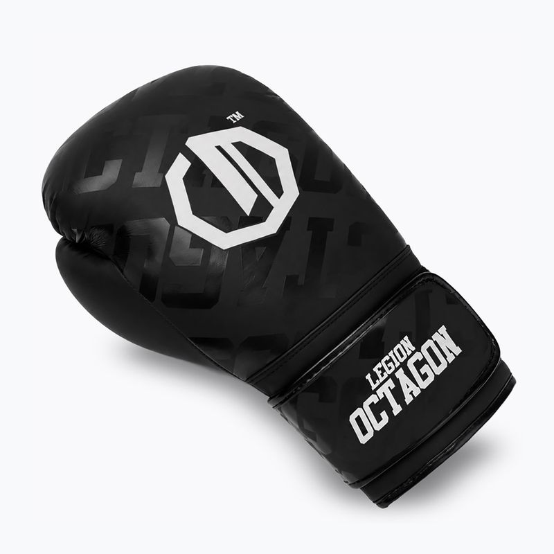 Boxerské rukavice Octagon Legion Eclipse black/silver 3