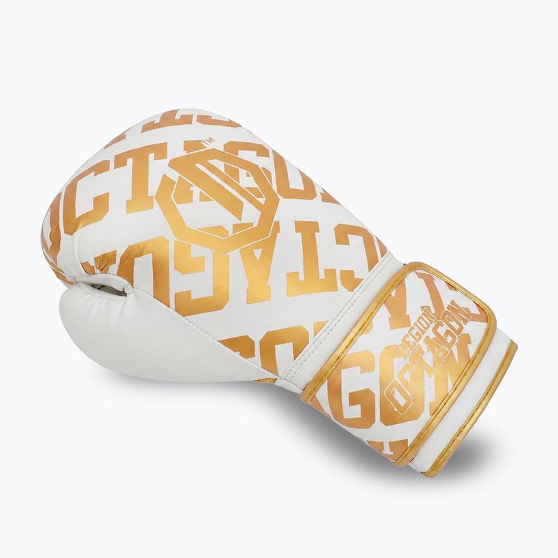 Boxerské rukavice Octagon Legion Eclipse white/gold 3
