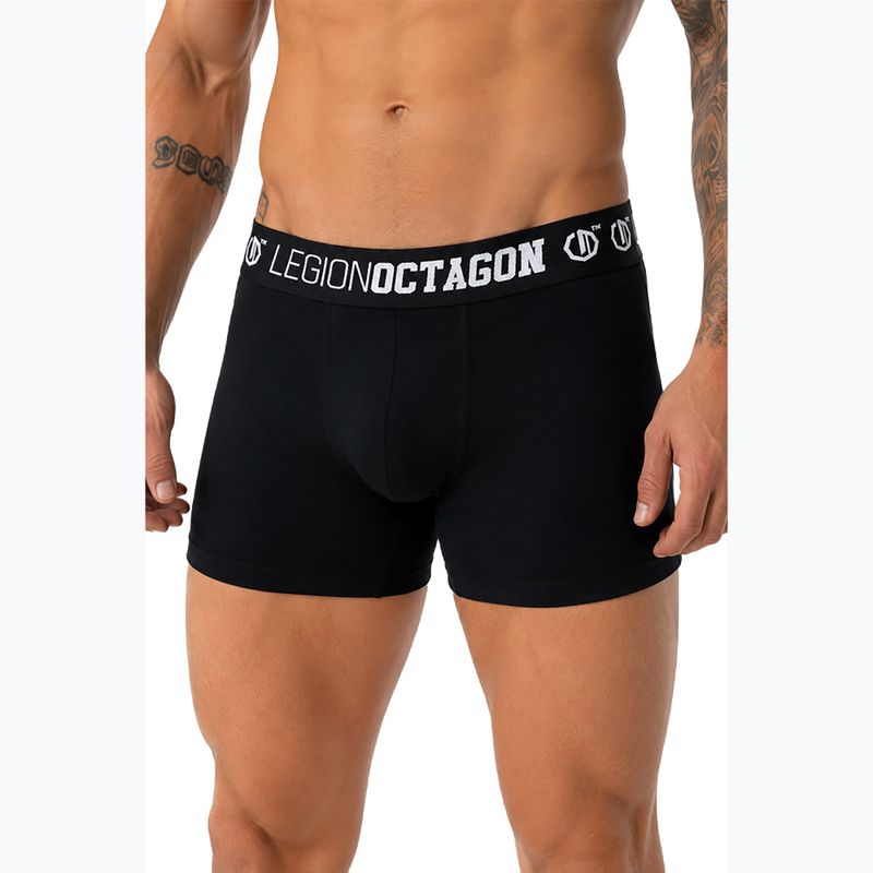 Pánske boxerky Octagon Legion Caption 3 pack black 2