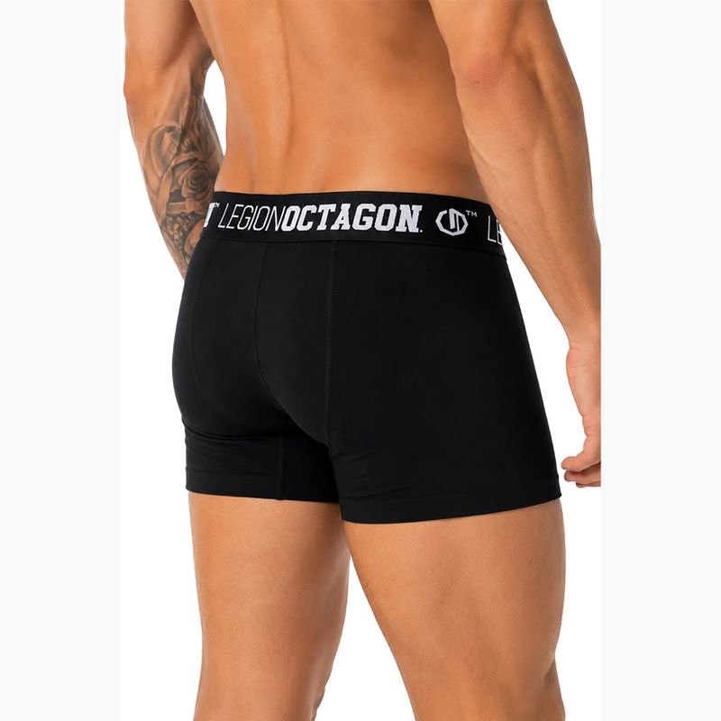 Pánske boxerky Octagon Legion Caption 3 pack black 3
