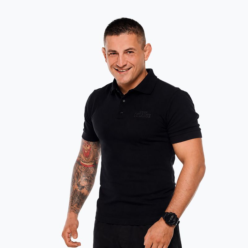 Pánske polo tričko Octagon Legion HFT Polo black 3