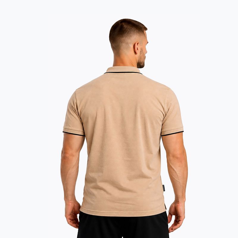 Pánske polo tričko Octagon Legion Tipped HFT Polo beige 2