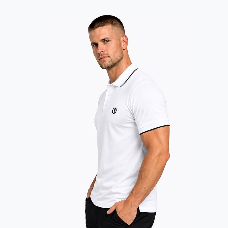 Pánske polo tričko Octagon Legion Tipped Small Logo 3D Polo white 3
