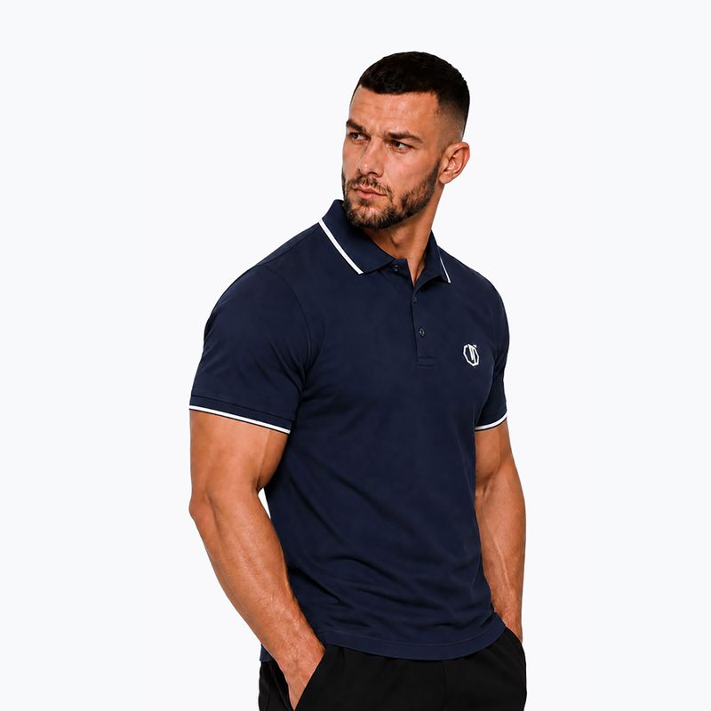 Pánske polo tričko Octagon Legion Tipped Small Logo 3D Polo dark navy 3