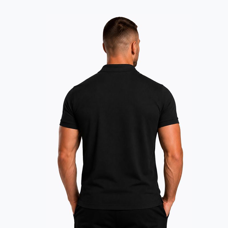 Pánske polo tričko Octagon Legion Small Logo 3D Polo black/white 2