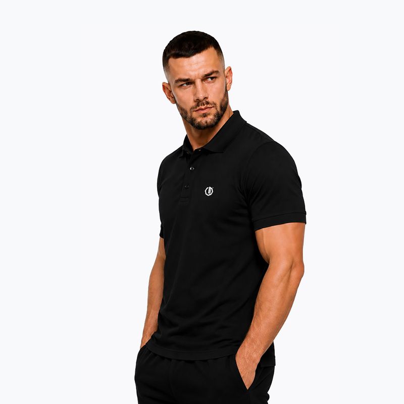 Pánske polo tričko Octagon Legion Small Logo 3D Polo black 3