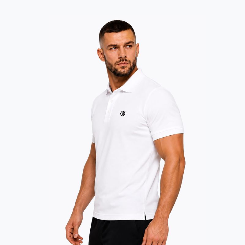 Pánske polo tričko Octagon Legion Small Logo 3D Polo white 3