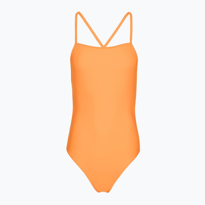 Dámske jednodielne plavky Clap Dwuwarstwowy Wiązany summer orange