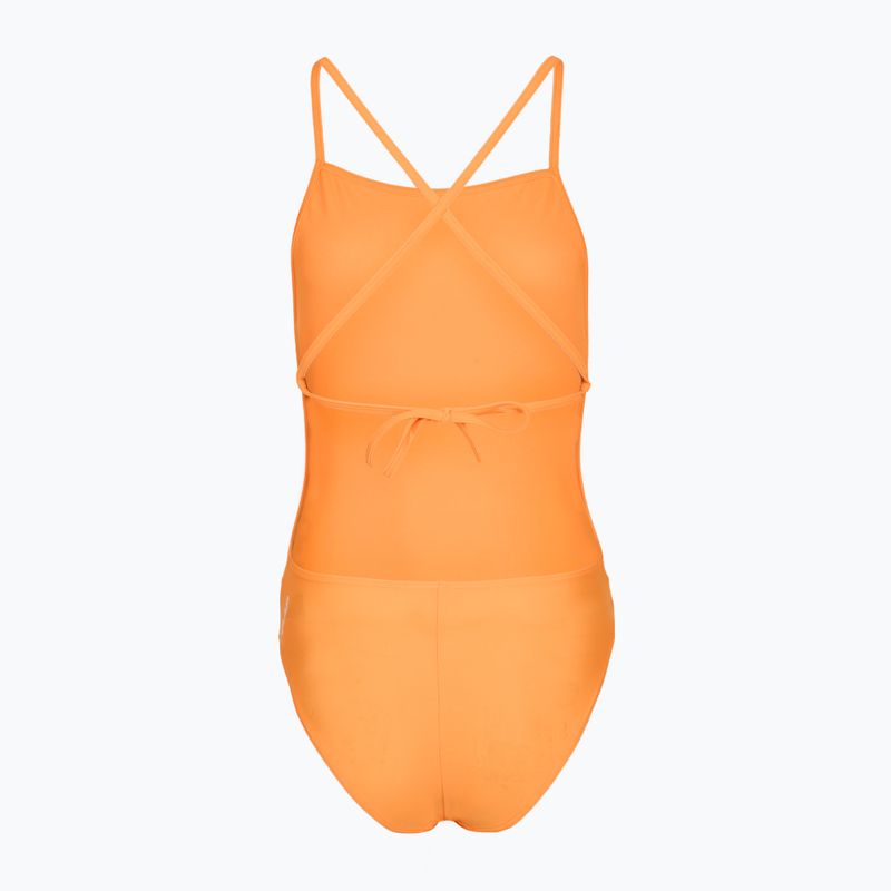 Dámske jednodielne plavky Clap Dwuwarstwowy Wiązany summer orange 2