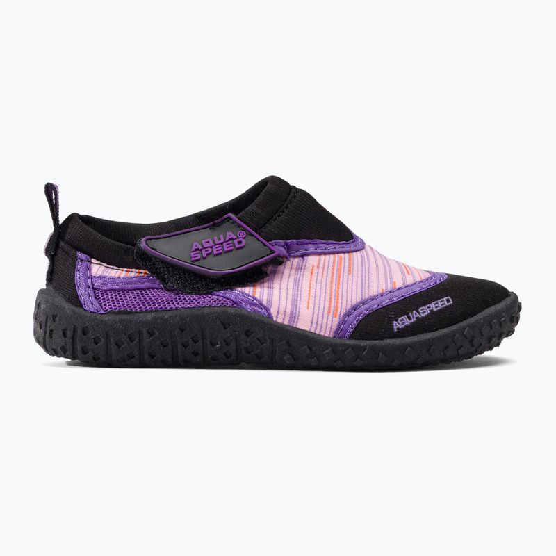 Detská obuv do vody AQUA-SPEED Aqua 2A black-pink 673 2