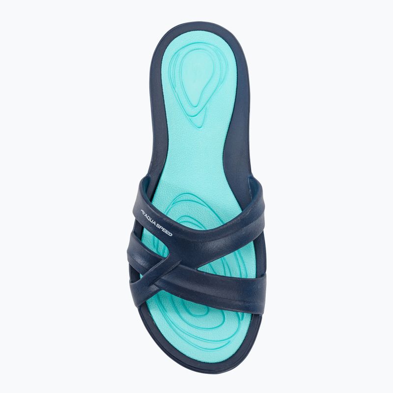 Dámske Šľapky  AQUA-SPEED Panama navy blue/blue 6