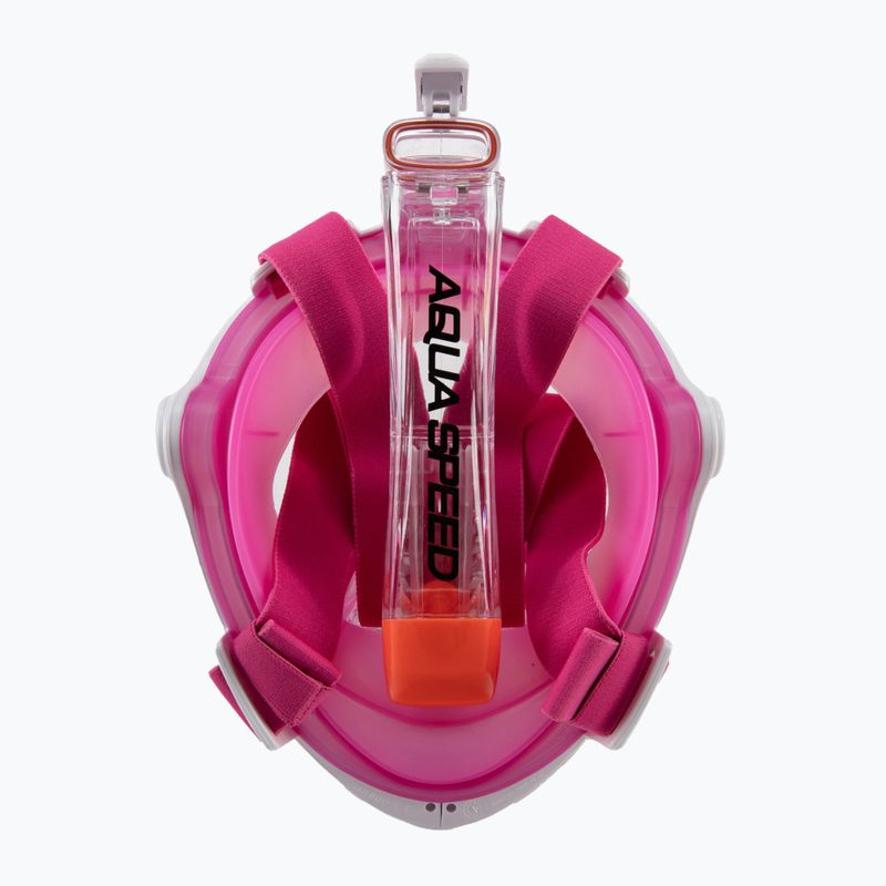 Dámska celotvárová maska na šnorchlovanie AQUA-SPEED Spectra 2.0 pink 247 4