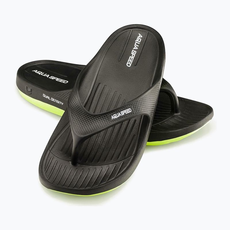 Pánske žabky AQUA-SPEED Alcano black/green 9