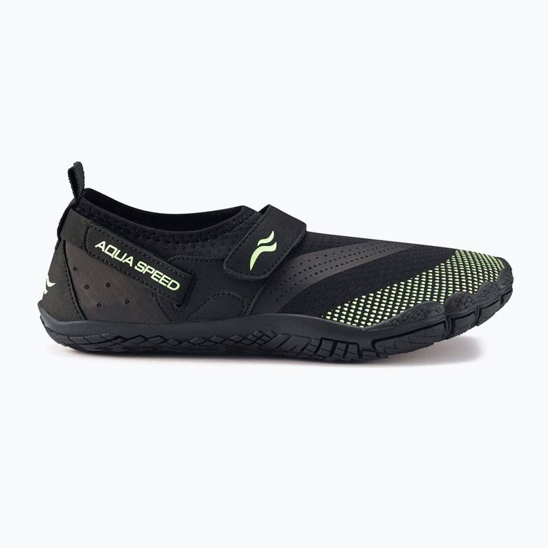 Obuv do vody AQUA-SPEED Agama čierno-zelená 638 12