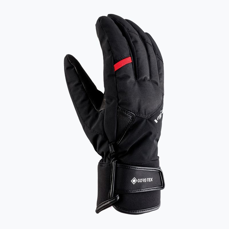 Pánske lyžiarske rukavice Viking Branson GTX black/red 2