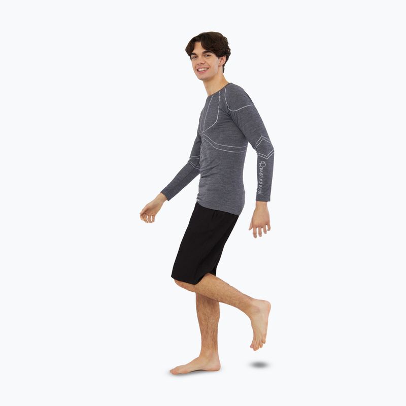 Pánska termoakčná mikina Viking Lan Pro dark grey/light grey 2