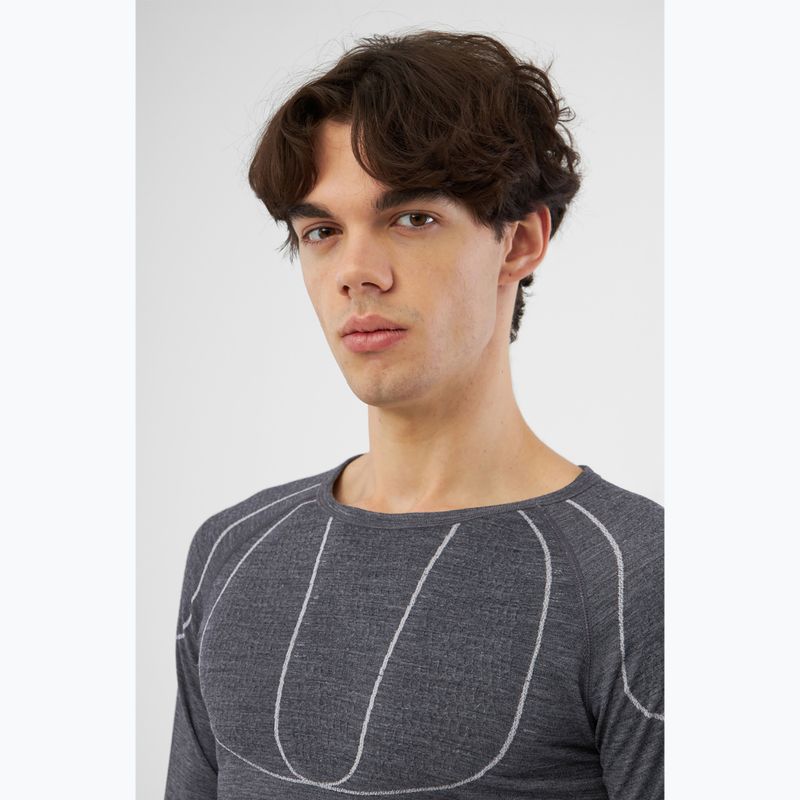 Pánska termoakčná mikina Viking Lan Pro dark grey/light grey 4