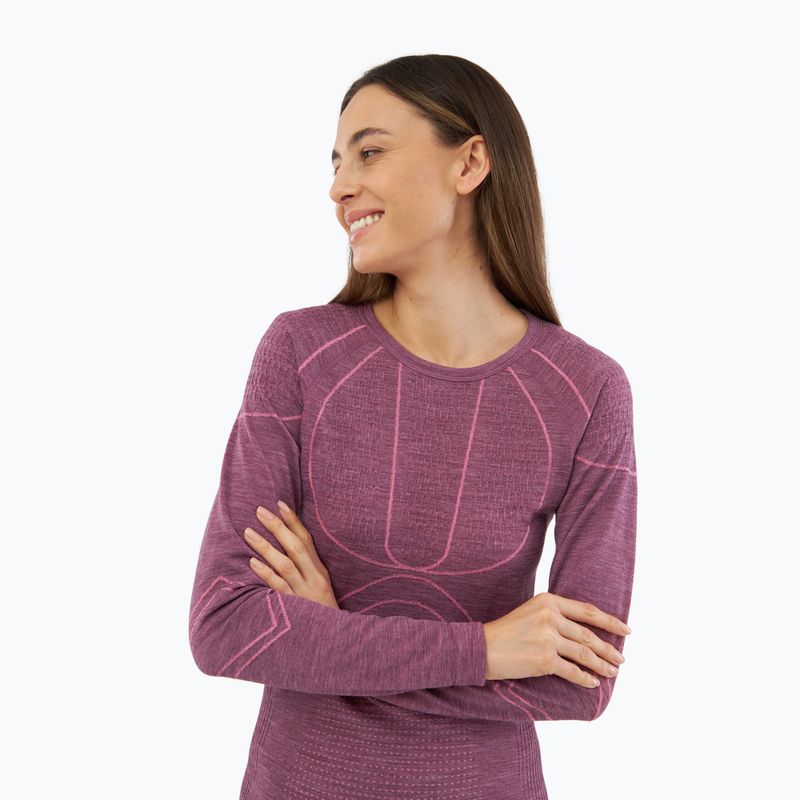 Súprava dámskej termo bielizne Viking Lan Pro claret/light pink 7