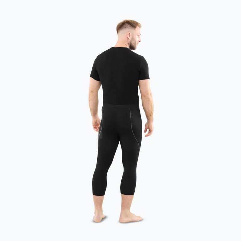 Pánske termo nohavice Viking Eiger 2.0 3/4 black/grey 3