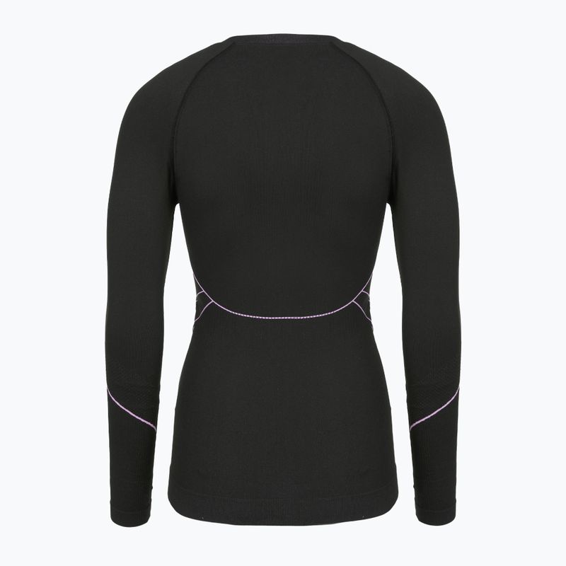 Dámska termoakčná mikina Viking Etna 2.0 black/purple 2