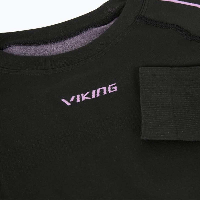 Dámske termo tričko longsleeve Viking Etna 2.0 black/purple 4