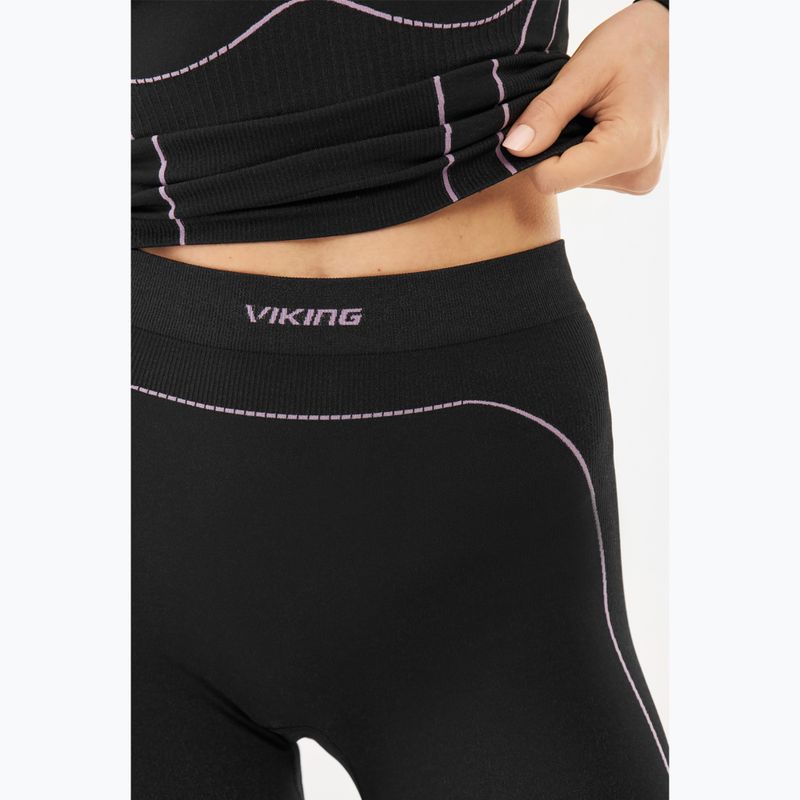 Dámske termo nohavice Viking Etna 2.0 black/purple 4
