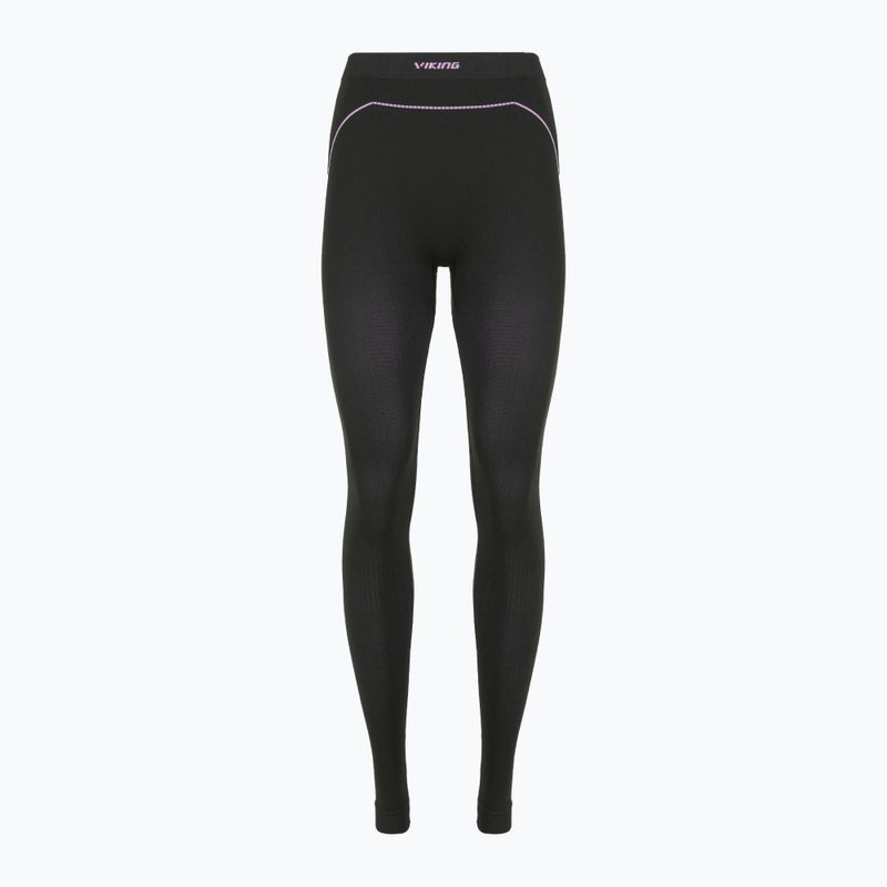 Dámske termo nohavice Viking Etna 2.0 black/purple