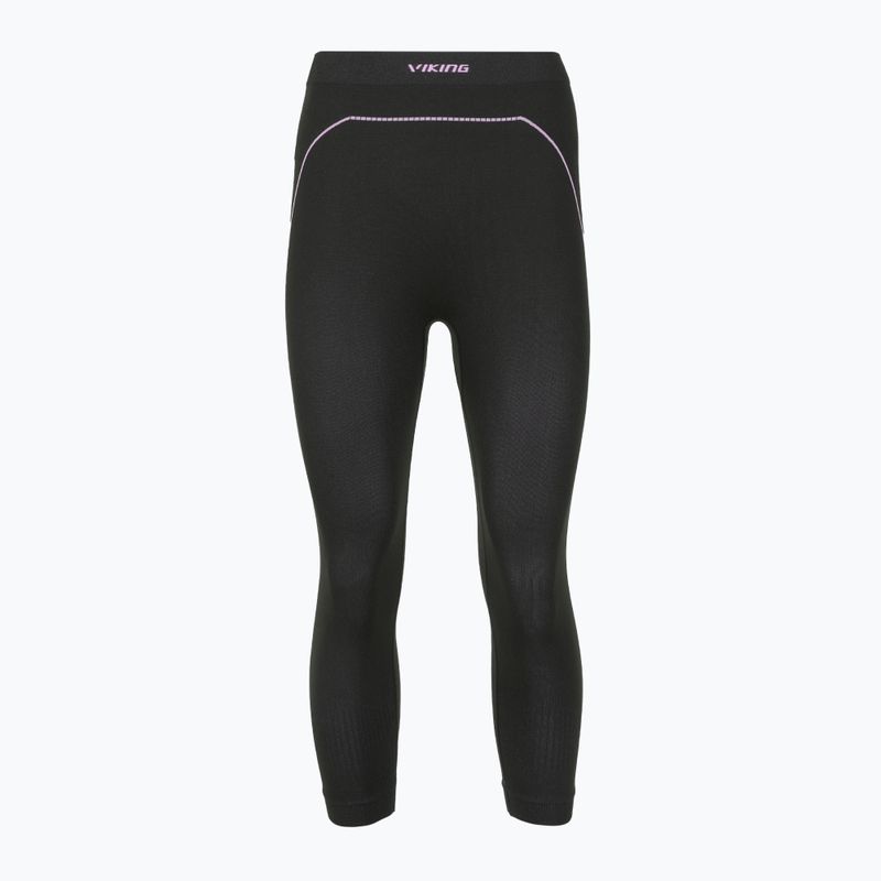 Dámske termo nohavice Viking Etna 2.0 3/4 black/purple 7