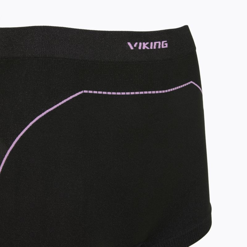 Dámske termo boxerky Viking Etna 2.0 black/purple 3