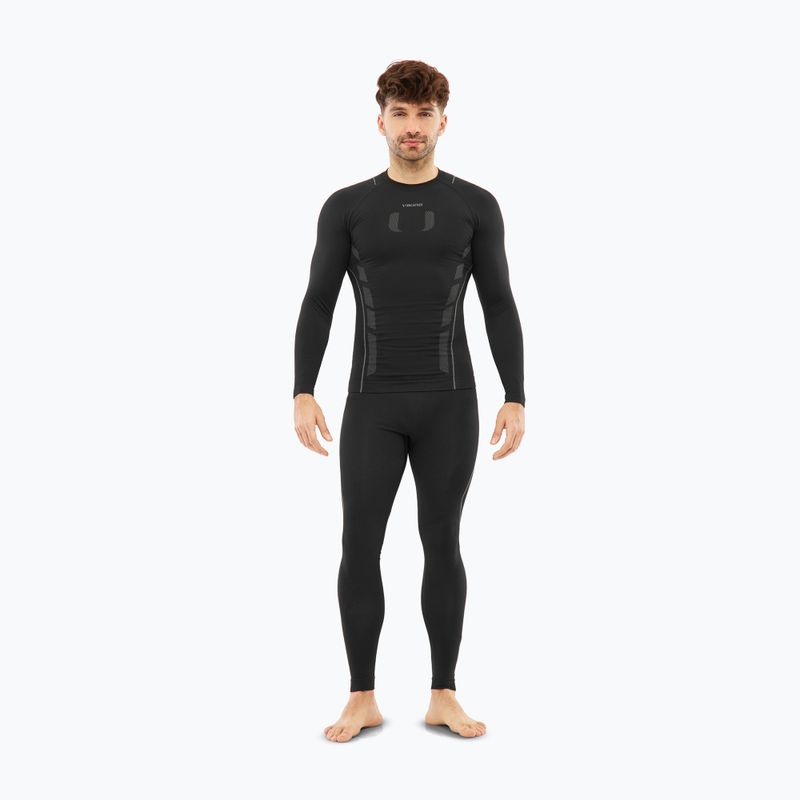 Pánske termo nohavice Viking Eiger 2.0 black/grey 2