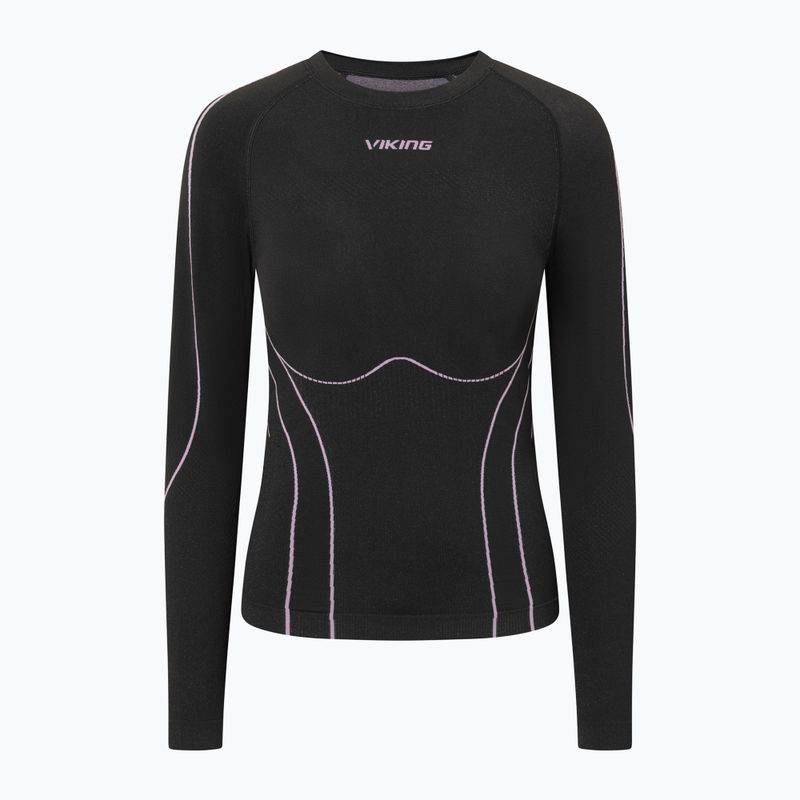 Dámsky komplet termoprádla Viking Eiger 2.0 black/purple 2