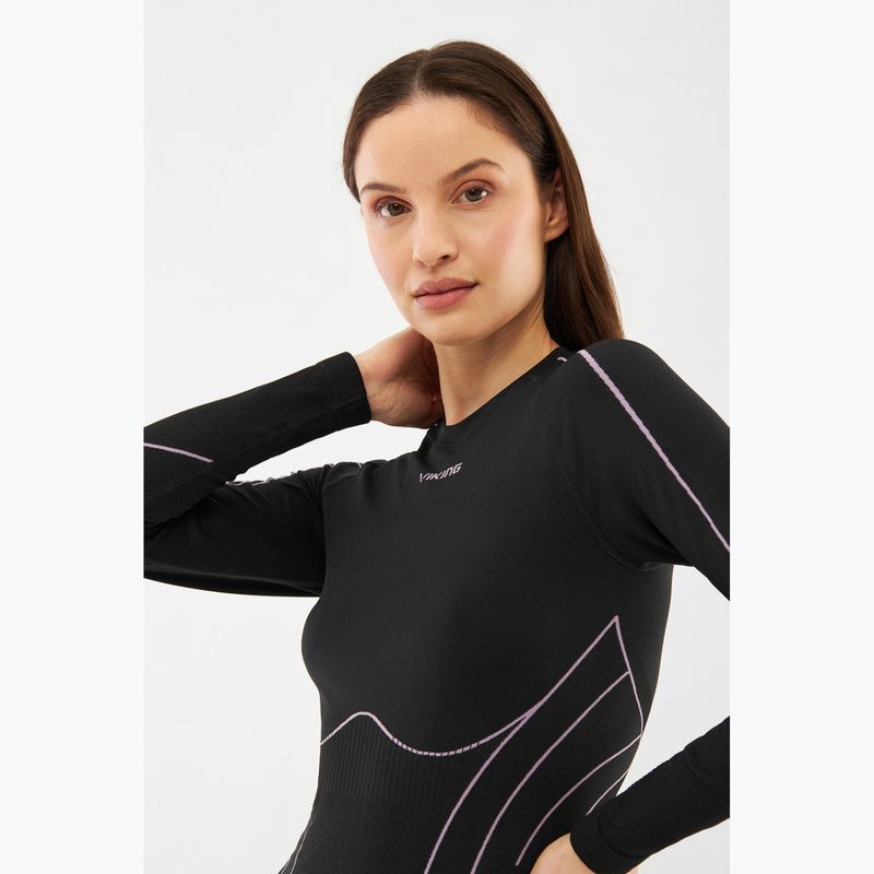 Dámsky komplet termoprádla Viking Eiger 2.0 black/purple 11