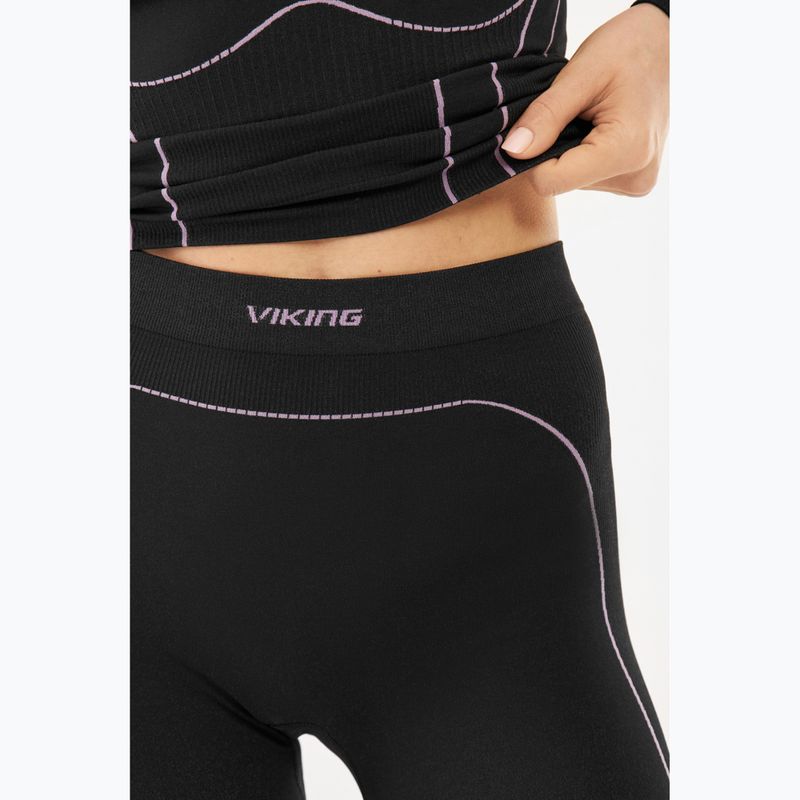 Dámsky komplet termoprádla Viking Eiger 2.0 black/purple 13