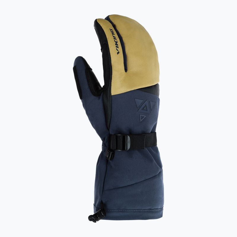 Pánske lyžiarske rukavice Viking Norvik Pro Lobster Freeride navy/beige 2