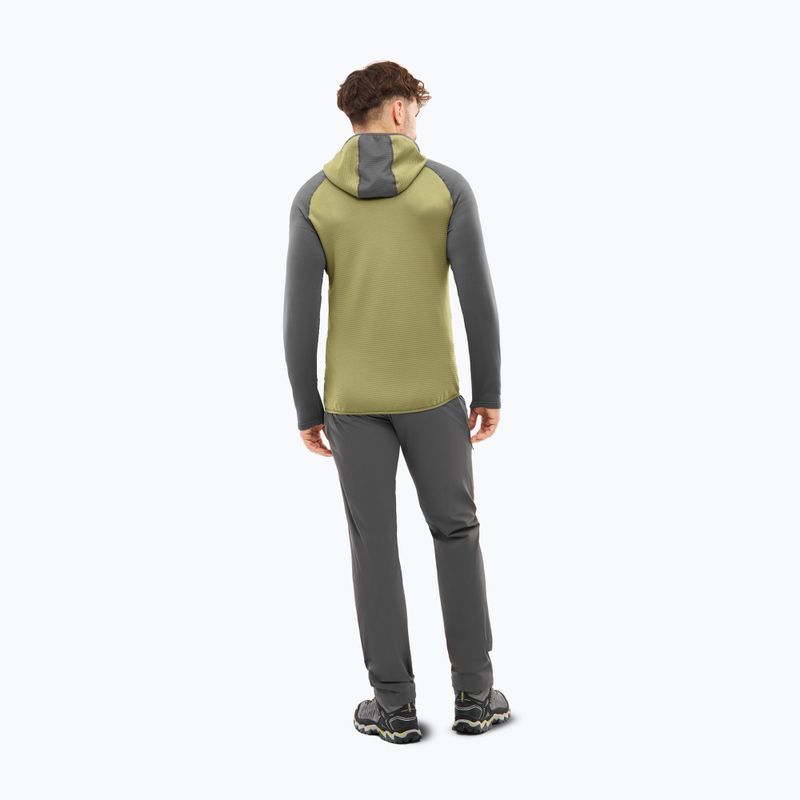 Pánska trekingová mikina Viking Birger Hoodie olive/dark grey 2