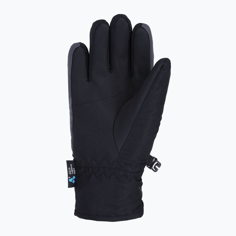 Detské lyžiarske rukavice Viking Flinx black/dark grey 2