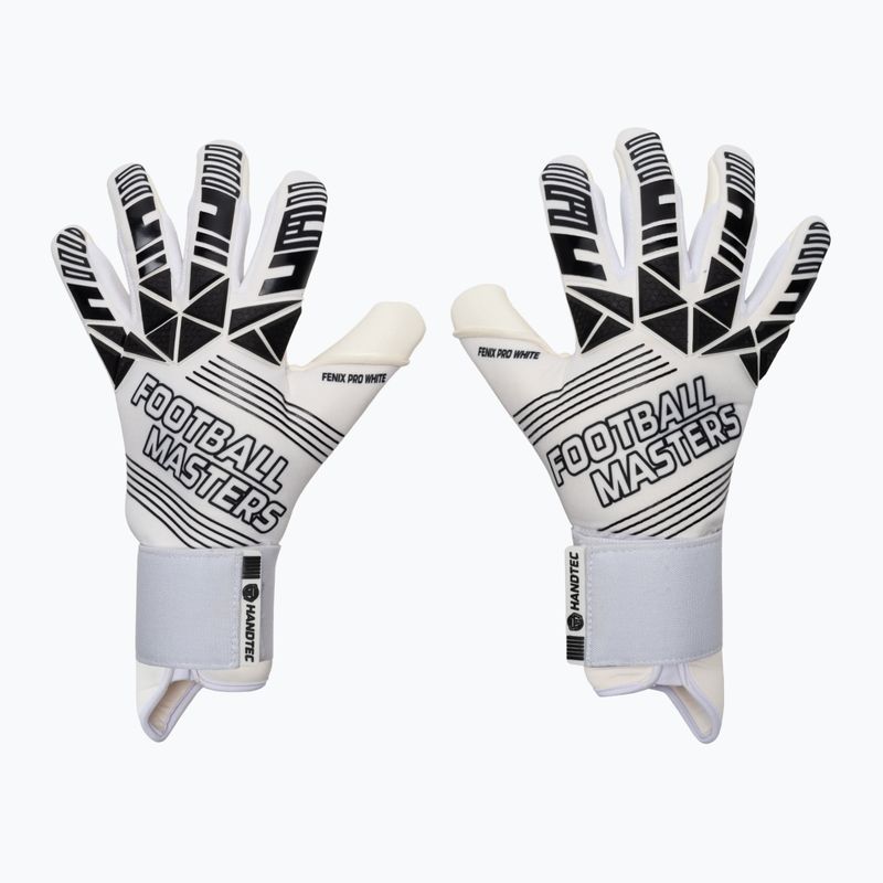 Football Masters Fenix Pro brankárske rukavice biele 1174-4