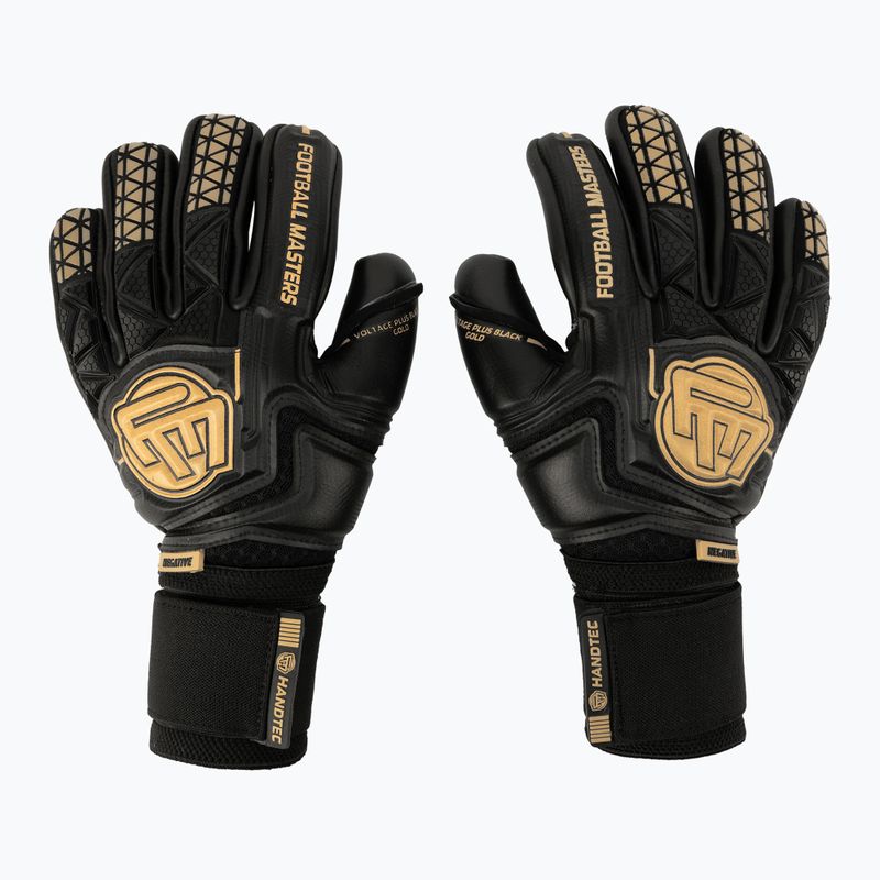Detské brankárske rukavice Football Masters Voltage Plus NC v 4.0 čierne 1190-3