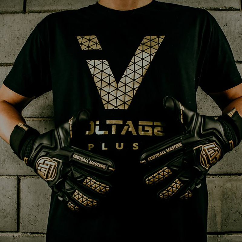 Detské brankárske rukavice Football Masters Voltage Plus NC v 4.0 čierne 1190-3 8