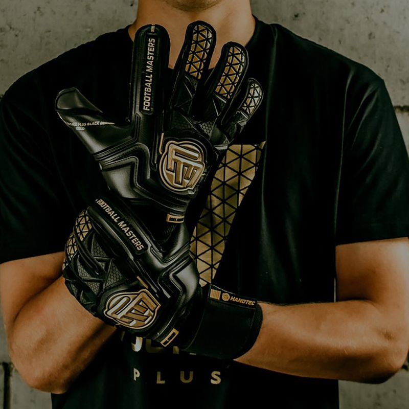 Detské brankárske rukavice Football Masters Voltage Plus RF v 4.0 black 1191-1 6