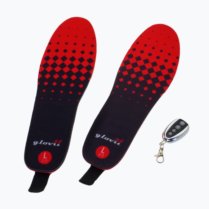 Vyhrievané vložky do lyžiarskych topánok Glovia GW2 s diaľkovým ovládaním čierne 4