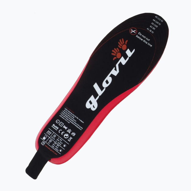 Vyhrievané vložky do lyžiarskych topánok Glovia GW2 s diaľkovým ovládaním čierne 8