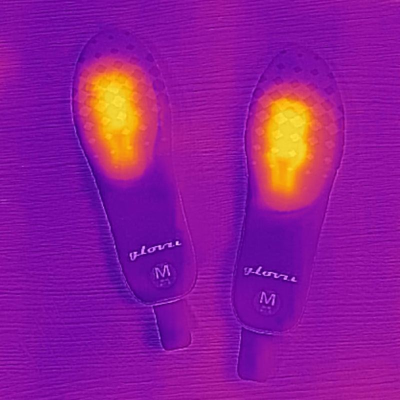 Vyhrievané vložky do lyžiarskych topánok Glovia GW2 s diaľkovým ovládaním čierne 15