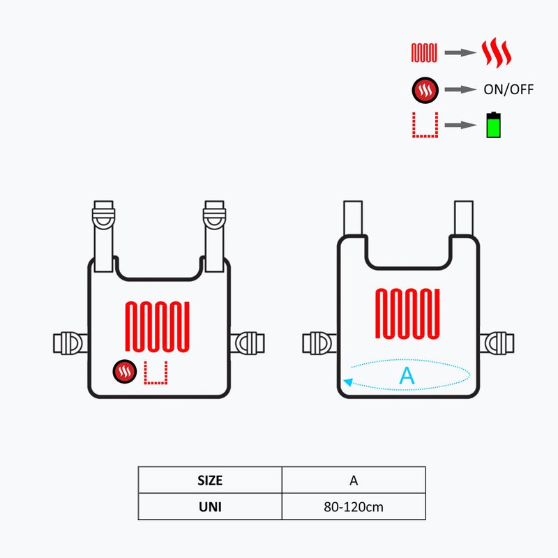 Vyhrievaná vesta Glovii GV1 čierna 9